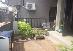 狭山市　玄関手摺り工事　ＢＥＦＯＲＥ